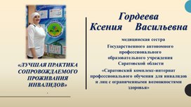 Практика сопровождения инвалидов