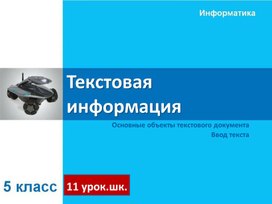 Текстовая информация