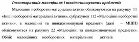 Обложка для материала Інвентаризація малоцінних і швидкозношуваних предметів