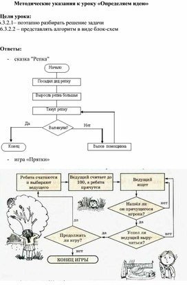 Информатика 6 класс Определяем идею Методические указания