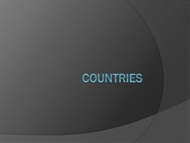 Presentation "Countries"