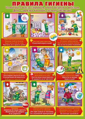 Обложка для материала правила гигиены