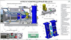 Агрегат компрессорный ВВ-3,5/10 электровоза 2ЭС10