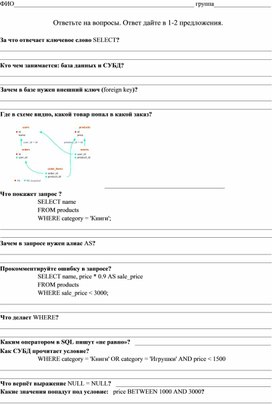 Обложка для материала Тестовые задания по основным конструкциям языка SQL