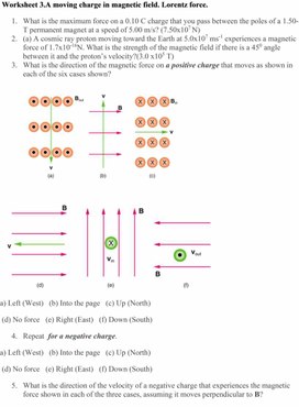 Обложка для материала Worksheet 3. Lorentz force