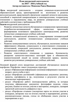 Обложка для материала Отчёт по плану внеурочной деятельности (Слабослышащее отделение)