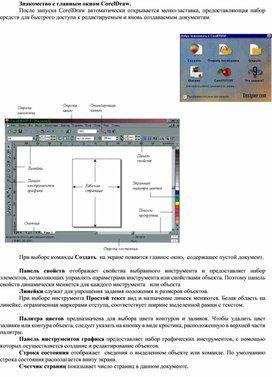 Обложка для материала Знакомство с главным окном CorelDraw.