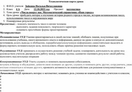 Обложка для материала конспект урока по математике 4 класс «Числа вокруг нас. Математический справочник «Наш город»»