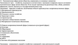 Обложка для материала Экономическая сфера жизни общества, взаимосвязь ее основных элементов