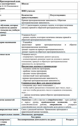 Обложка для материала 12. Обратная пропорциональная зависимость. Вариант 1