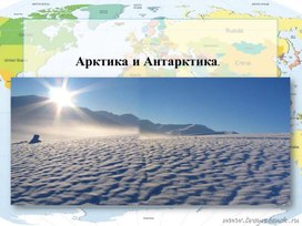 Обложка для материала Презентация "Арктика, Антарктика" для детей старшего дошкольного возраста"