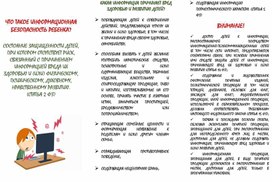 Обложка для материала ЧТО ТАКОЕ ИНФОРМАЦИОННАЯ БЕЗОПАСНОСТЬ РЕБЕНКА
