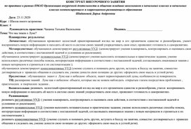 Обложка для материала Конструкт внеурочного занятия в 4 классе на тему "Что мы знаем о Луне"