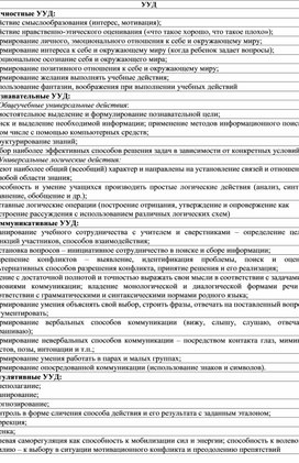 Обложка для материала УУД