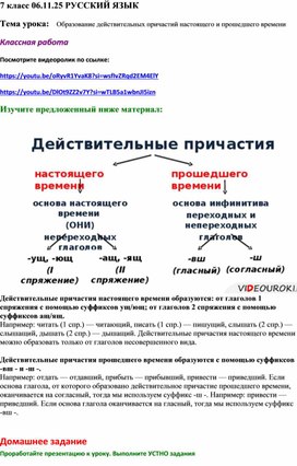 Обложка для материала Материалы к уроку русского языка