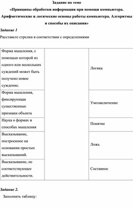 Сбор изучение и обработка информации по теме проекта