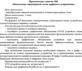 Обложка для материала Выполнение структурной схемы цифрового устройства