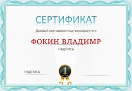 Сертификат № 31