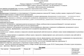 Обложка для материала Конспект учебного занятия по предмету музыка в 6 классе "Два музыкальных посвящения".