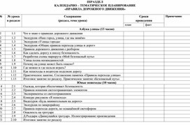 Обложка для материала рабочая программа по пдд