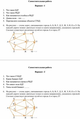 База данных 9 класс информатика