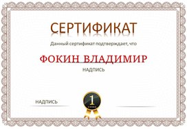 Сертификат № 32