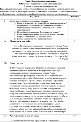 Роман "Преступление и наказание. В Петербурге Достоевского или лик мира сего".