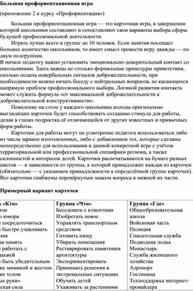 Обложка для материала Большая профориентационная игра