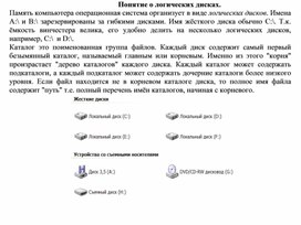 Обложка для материала Понятие о логических дисках.