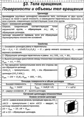 Обложка для материала Геометрия в таблицах 10-11кл
