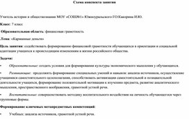 Обложка для материала Финансовая грамртность Тема: «Карманные деньги»