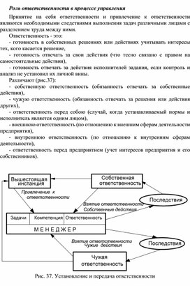 Обложка для материала Роль ответственности в процессе управления