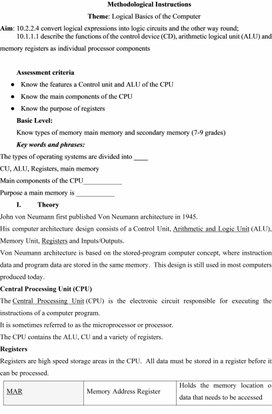 Обложка для материала Logical Basics of the Computer_methodological_instructions_ 1 variant (1)