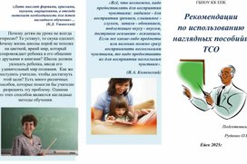 Обложка для материала рекомендации по использованию наглядных пособий