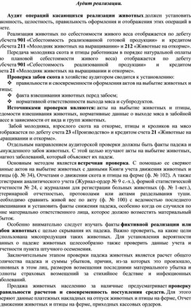 Обложка для материала Аудит реализации.