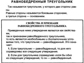 Обложка для материала равнобедренный треугольник