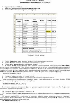 Обложка для материала Ввод и обработка данных в формате ДАТА-ВРЕМЯ