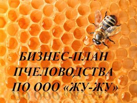 Бизнес-план "Пчеловодство"