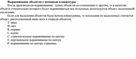 Обложка для материала Выравнивание объектов с помощью клавиатуры
