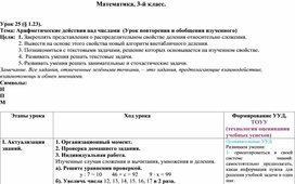 Обложка для материала Арифметические действия над числами  (Урок повторения и обобщения изученного)