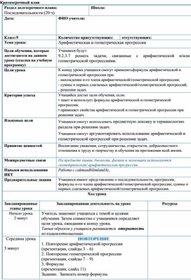 Математика 9 класс_ Арифм и геом прогрессии