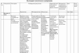 Календарно-тематическое планирование 5 класс Домогацких