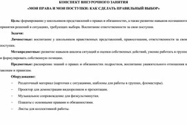 Внеурочное занятие "Мои права и мои поступки: как сделать правильный выбор"