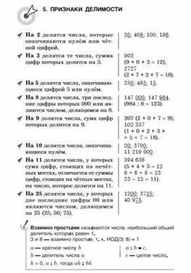 Материал по математике