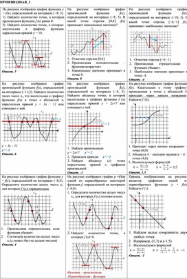Обложка для материала Производная задания