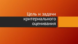 Обложка для материала теория критериального оценивания