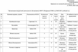 Обложка для материала Организация внеурочной деятельности