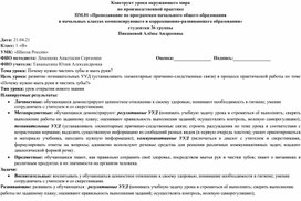 Конструкт по окружающему миру 1 класс на тему "Почему нужно чистить зубы и мыть руки?"