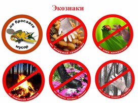 Обложка для материала Карточка по окружающему миру"Экознаки"