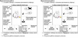 Практическая работа "Рисование таблиц", 7 класс